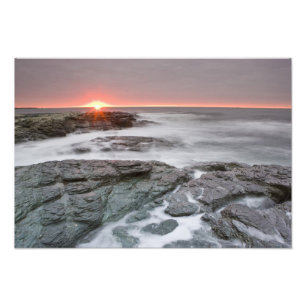 Sunrise near Brenton Point State Park on Ocean Photo Print