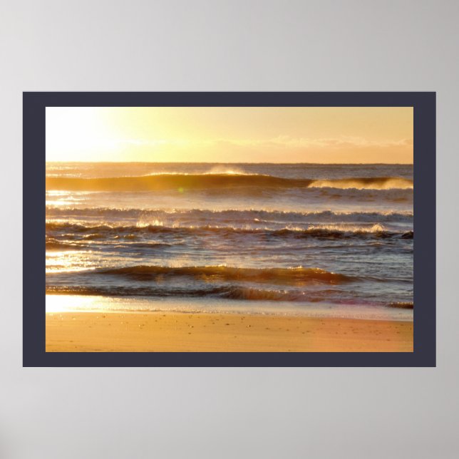 Sunrise Ocean Photo Poster (Front)