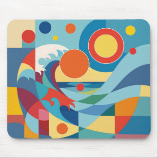Sunrise Ocean Wave Mouse Mat