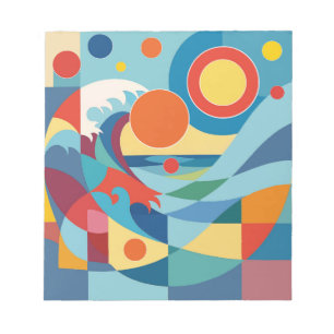 Sunrise Ocean Wave Notepad