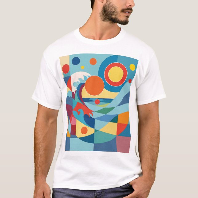 Sunrise Ocean Wave T-Shirt (Front)