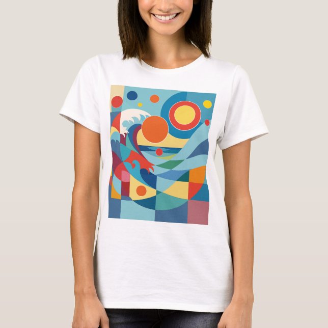 Sunrise Ocean Wave T-Shirt (Front)
