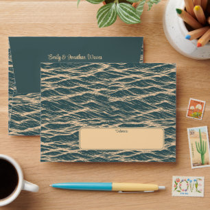 Sunrise Ocean Waves Pattern Envelope