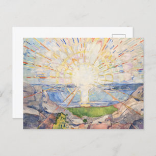 Sunrise of Renewal,Edvard Munch’s Solenintro Postcard
