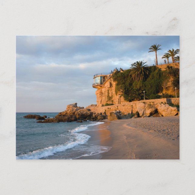 Sunrise on a Beach in Nerja Postcard (Front)