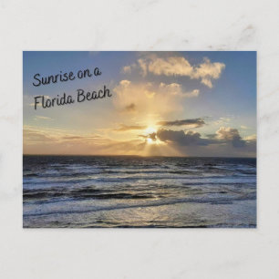 Sunrise on a Florida Beach Postcard 