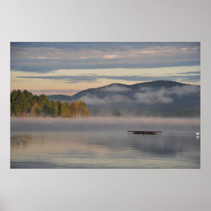 Sunrise on Blue Mountain Lake Poster