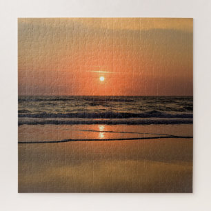 Sunrise on Cocoa Beach, Florida - 20x20 Jigsaw Puzzle