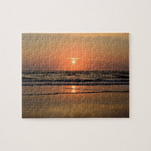 Sunrise on Cocoa Beach, Florida  -  8x10 Jigsaw Puzzle