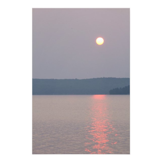 Sunrise on Elk Lake, Michigan Photo Print (Front)