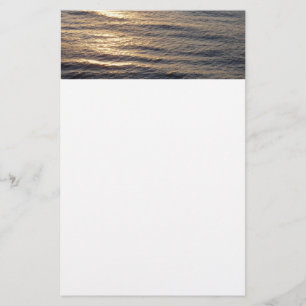 Sunrise on Ocean Waters Calming Photography Stationery
