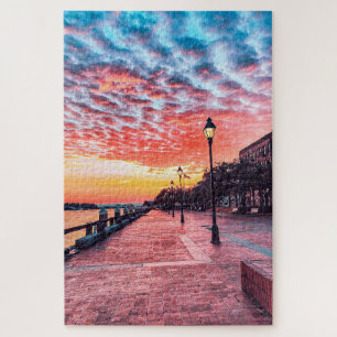 Sunrise on River Street Jigsaw Puzzle