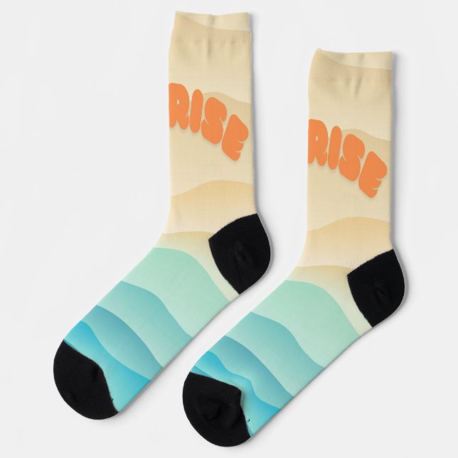 Sunrise on socks (Left)
