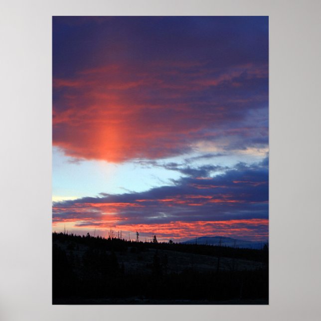 Sunrise on Swan Lake Flat Poster (Front)