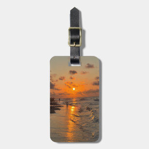 Sunrise on Texas Coast, personalised  Luggage Tag