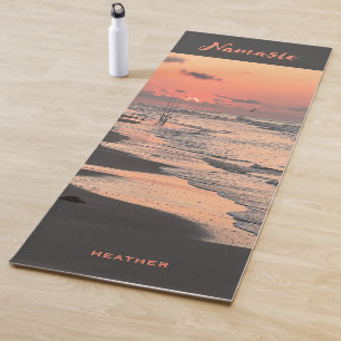 Sunrise on Texas Coast, Personalised  Yoga Mat