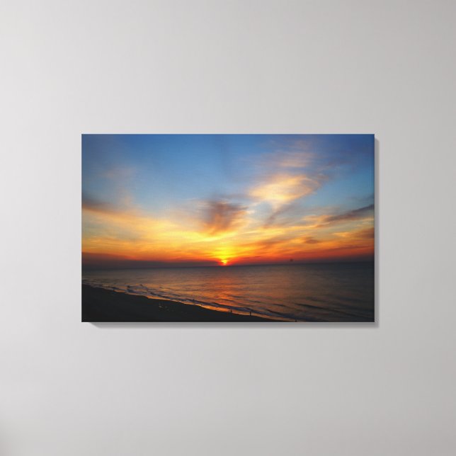Sunrise on the Atlantic Canvas Print (Front)