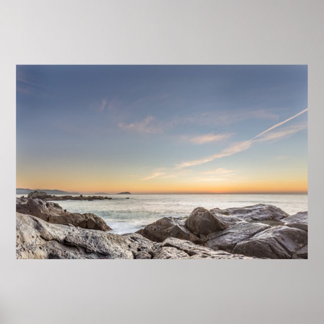 Sunrise On The Beach Armação, San Catarina Poster (Front)