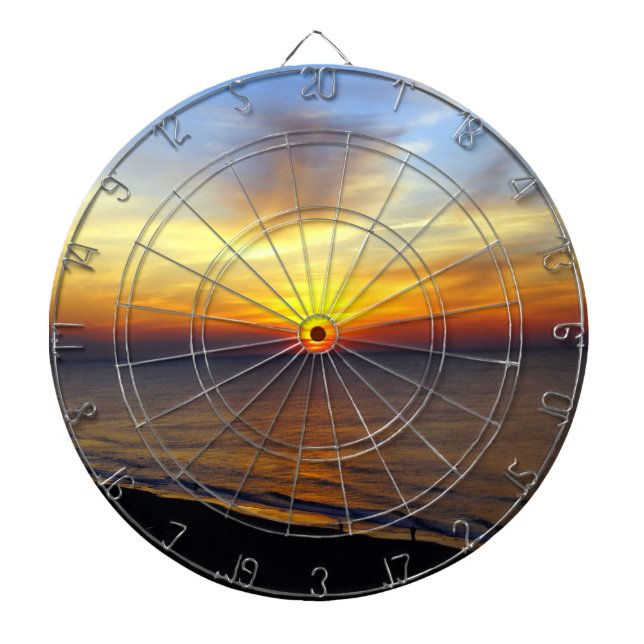 Sunrise on the Beach Dartboard (Front)