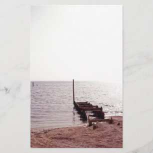 sunrise on the beach photograph stationery