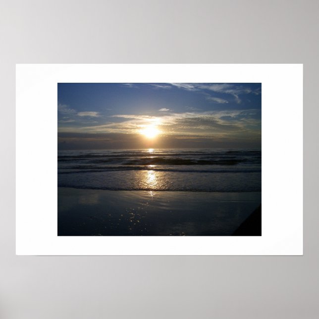 Sunrise on The Beach Poster (Front)