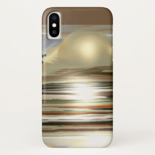 Sunrise on the Desert Abstract Art iPhone X Case
