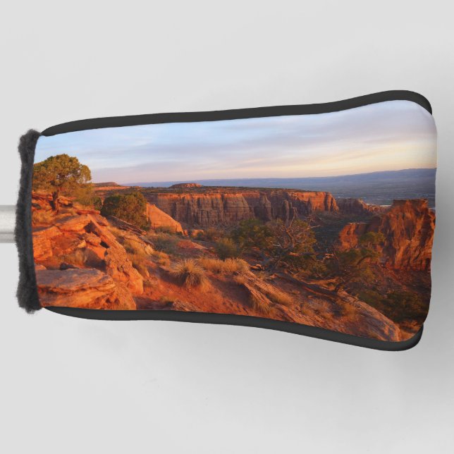 Sunrise on the Grand View Trail at CO Monument Golf Head Cover (Front)