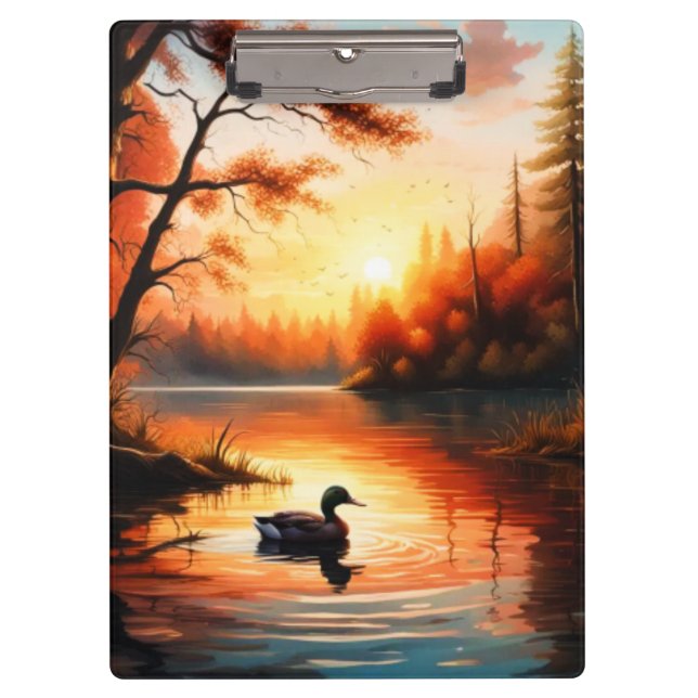 Sunrise on the Lake Clipboard (Front)