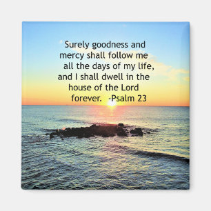 SUNRISE ON THE OCEAN 23RD PSALM PHOTO MAGNET