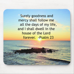 SUNRISE ON THE OCEAN 23RD PSALM PHOTO MOUSE MAT