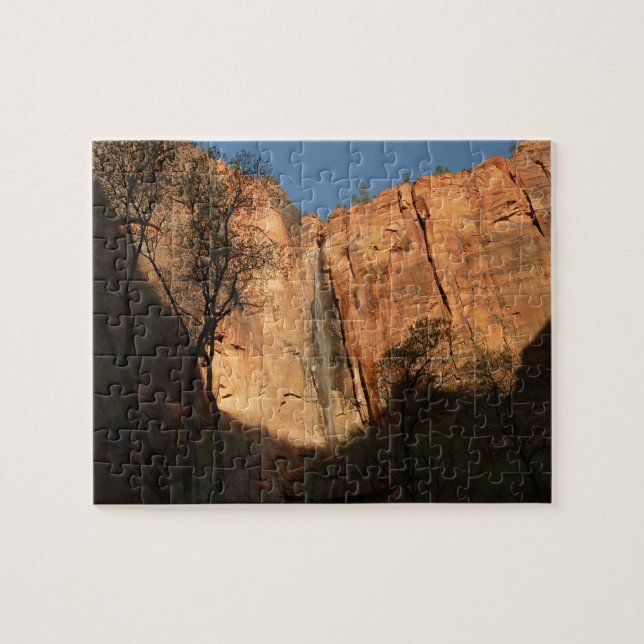 Sunrise on the Riverside Walk Trail at Zion Jigsaw Puzzle (Horizontal)