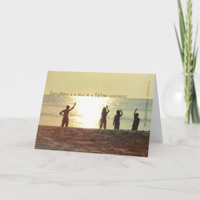 SUNRISE ON THE SEA Greeting Card (Front)