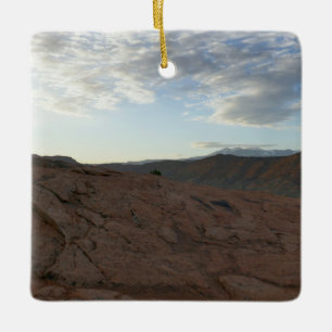 Sunrise on the Trail to Delicate Arch Ceramic Ornament