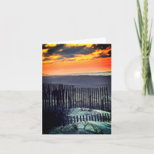 Sunrise on Topsail Island Note Card