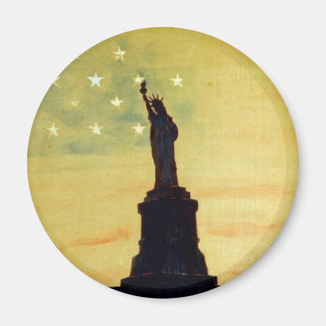 Sunrise or Sunset Own a Liberty Bond Magnet (Front)