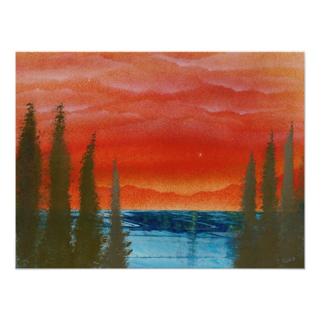 Sunrise or Sunset Photo Print (Front)