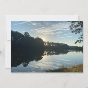 Sunrise Over A Georgia Lake Card