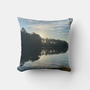 Sunrise Over A Georgia Lake Cushion