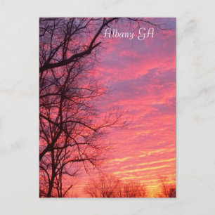 Sunrise over Albany GA Postcard