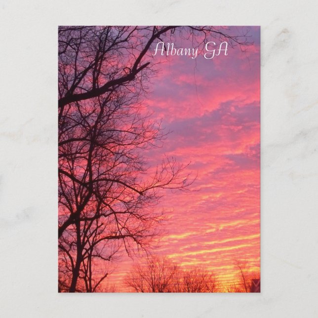 Sunrise over Albany GA Postcard (Front)