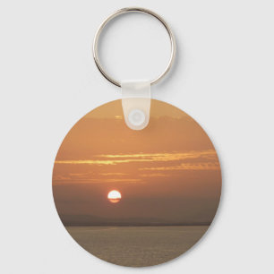 Sunrise over Aruba I Caribbean Seascape Key Ring