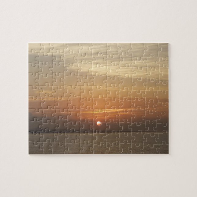 Sunrise over Aruba II Caribbean Seascape Jigsaw Puzzle (Horizontal)