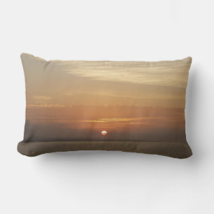 Sunrise over Aruba II Caribbean Seascape Lumbar Cushion