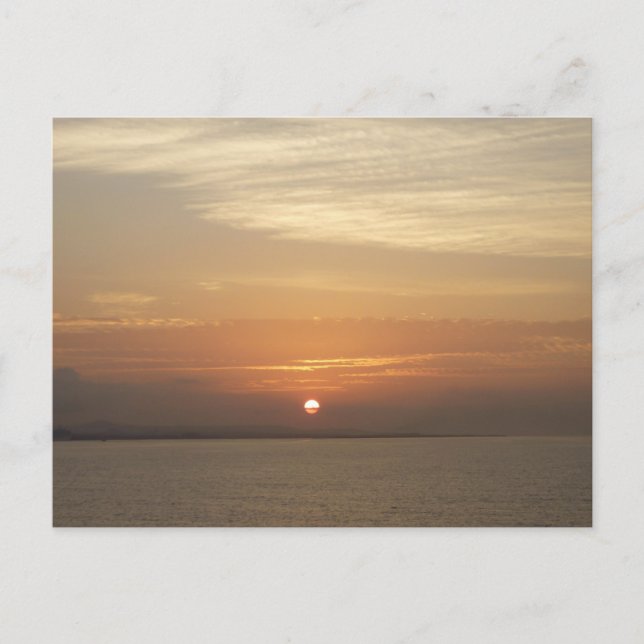 Sunrise over Aruba II Caribbean Seascape Postcard (Front)