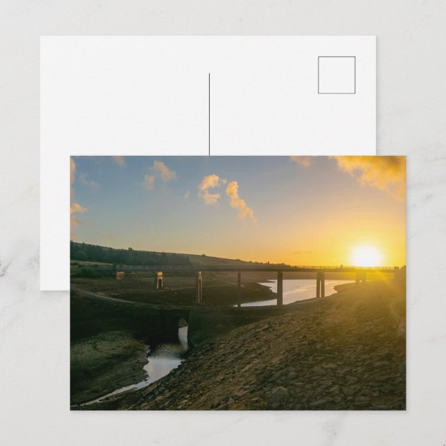 Sunrise Over Baitings Bridge - Exposed Depths Postcard (Front/Back)