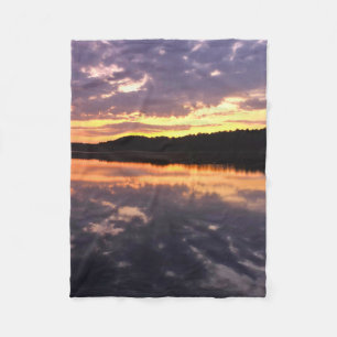 Sunrise Over Bear Lake Fleece Blanket