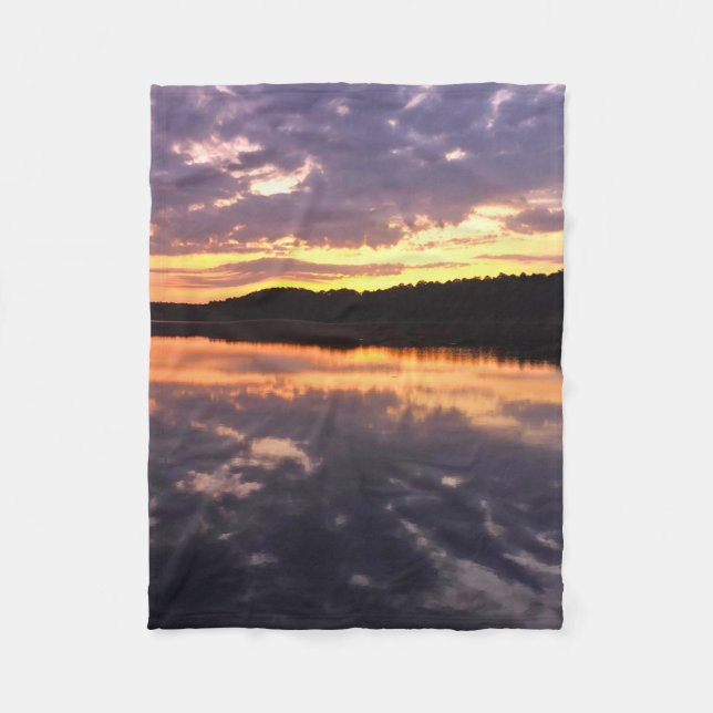 Sunrise Over Bear Lake Fleece Blanket (Front)