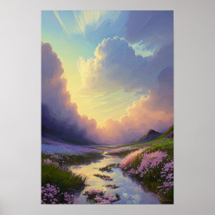 Sunrise over Calm Creek  Poster