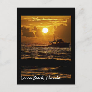 Sunrise over Cocoa Beach, Florida, U.S.A. Postcard