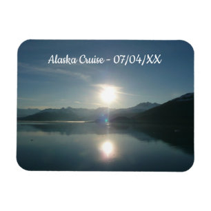 Sunrise over College Fjord Alaska Photography Magnet